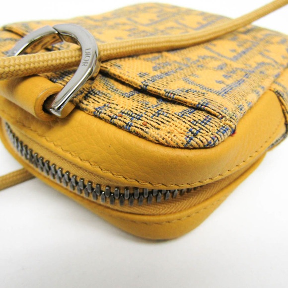CHRISTIAN DIOR Yellow Leather Shoulder Bag - Picture 6 of 12